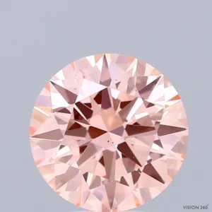 2.02 Carat Round Fancy Intense Pink VS1 Lab Diamond