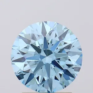 2.02 Carat Round Fancy Vivid Blue VS1 Lab Diamond