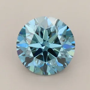 2.02 Carat Round Fancy Vivid Blue VS2 Lab Diamond