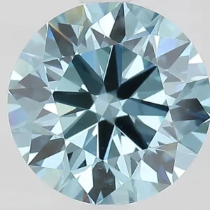 2.02 Carat Round Fancy Vivid Blue VVS2 Lab Diamond