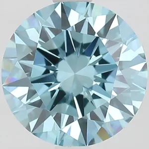 2.02 Carat Round Fancy Vivid Blue VVS2 Lab Diamond