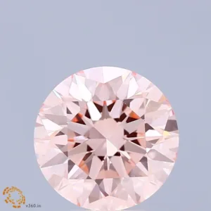2.03 Carat Round Fancy Intense Pink VVS2 Lab Diamond