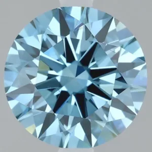 2.03 Carat Round Fancy Vivid Blue VS2 Lab Diamond