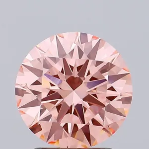 2.04 Carat Round Fancy Intense Pink VS2 Lab Diamond