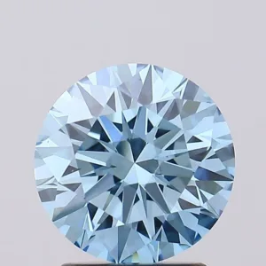 2.04 Carat Round Fancy Vivid Blue VS1 Lab Diamond