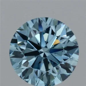 2.04 Carat Round Fancy Vivid Blue VS1 Lab Diamond