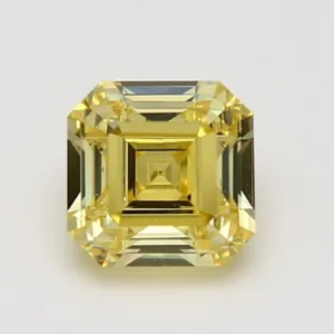 2.05 Carat Emerald Fancy Vivid Yellow VS1 Natural Diamond