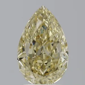 2.05 Carat Pear Fancy Yellow VS1 Natural Diamond