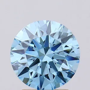 2.05 Carat Round Fancy Vivid Blue VS1 Lab Diamond