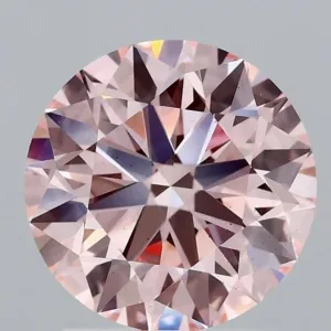 2.06 Carat Round Fancy Intense Pink VS2 Lab Diamond