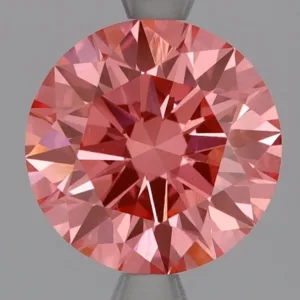 2.06 Carat Round Fancy Vivid Pink VVS2 Lab Diamond