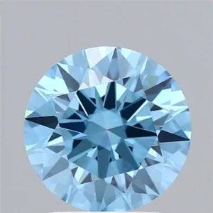 2.07 Carat Round Fancy Vivid Blue VS1 Lab Diamond