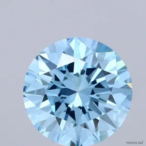 2.07 Carat Round Fancy Vivid Blue VS1 Lab Diamond