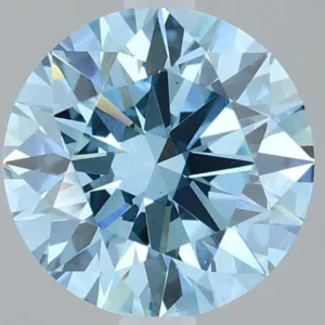 2.08 Carat Round Fancy Vivid Blue VS2 Lab Diamond