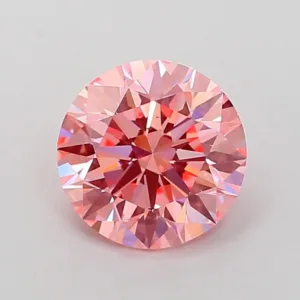 2.08 Carat Round Fancy Vivid Pink VS2 Lab Diamond