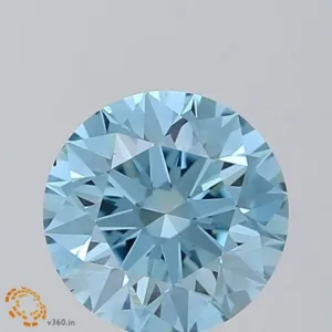 2.09 Carat Round Fancy Intense Blue VS1 Lab Diamond