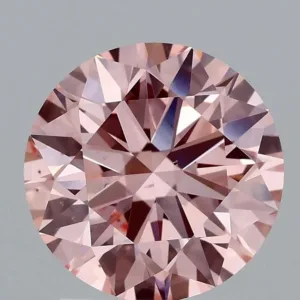 2.11 Carat Round Fancy Vivid Pink VS2 Lab Diamond
