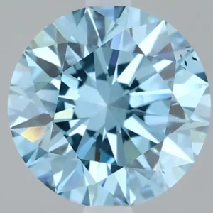2.12 Carat Round Fancy Vivid Blue VS2 Lab Diamond