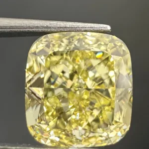 2.13 Carat Cushion Brilliant Fancy Yellow VS1 Natural Diamond