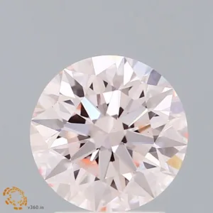 2.18 Carat Round Fancy Light Pink VS1 Lab Diamond