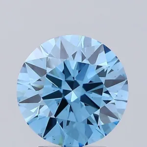 2.31 Carat Round Fancy Vivid Blue VS1 Lab Diamond