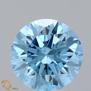 2.38 Carat Round Fancy Vivid Blue SI1 Lab Diamond
