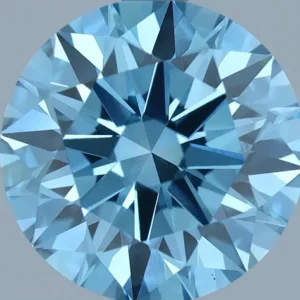 2.41 Carat Round Fancy Vivid Blue VS1 Lab Diamond