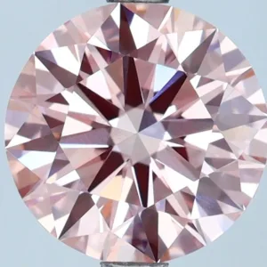 2.5 Carat Round Fancy Intense Pink VVS2 Lab Diamond