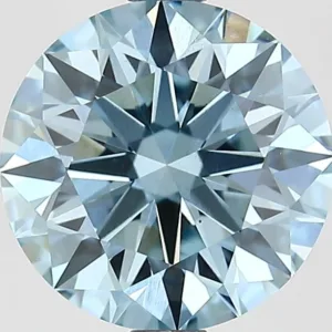 2.5 Carat Round Fancy Vivid Blue VS1 Lab Diamond