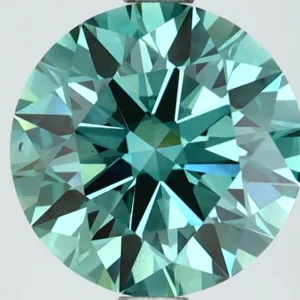 2.51 Carat Round Fancy Vivid Green VS2 Lab Diamond