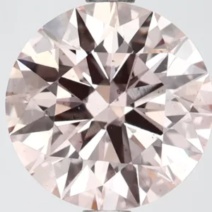 2.54 Carat Round Fancy Pink SI1 Lab Diamond