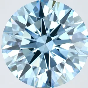 2.54 Carat Round Fancy Vivid Blue VS1 Lab Diamond