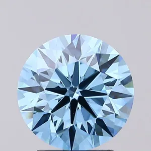 2.55 Carat Round Fancy Vivid Blue VS1 Lab Diamond