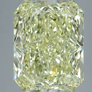 2.56 Carat Radiant Fancy Light Yellow VVS1 Natural Diamond