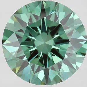 2.56 Carat Round Fancy Vivid Green VS1 Lab Diamond