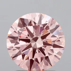 2.58 Carat Round Fancy Intense Pink VS1 Lab Diamond