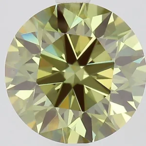 2.58 Carat Round Fancy Vivid Green VVS2 Lab Diamond