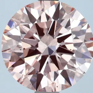 2.6 Carat Round Fancy Intense Pink SI1 Lab Diamond