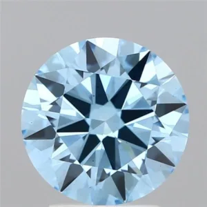 2.63 Carat Round Fancy Vivid Blue VS2 Lab Diamond