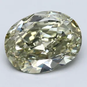2.65 Carat Oval Fancy Yellow VVS2 Natural Diamond