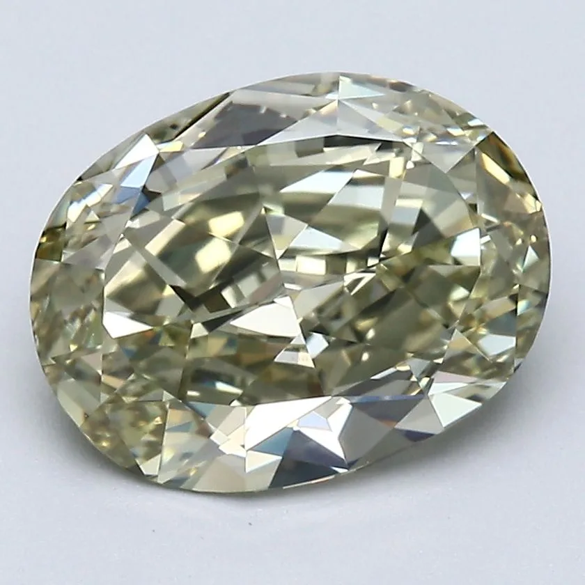 2.65 Carat Oval Fancy Yellow VVS2 Natural Diamond 1 2.65 Carat Oval Fancy Yellow VVS2 Natural Diamond