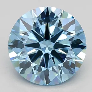 2.76 Carat Round Fancy Vivid Blue VS1 Lab Diamond