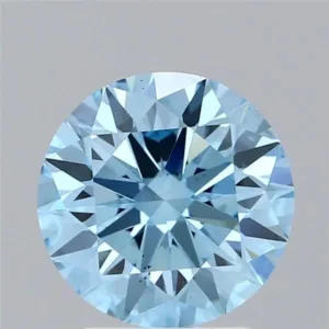 2.81 Carat Round Fancy Vivid Blue VS2 Lab Diamond