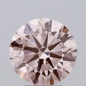 2.93 Carat Round Fancy Intense Pink VS1 Lab Diamond