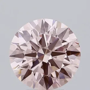 3 Carat Round Fancy Pink VS2 Lab Diamond