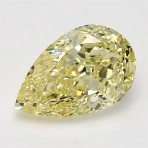 3.01 Carat Pear Fancy Yellow VVS1 Natural Diamond
