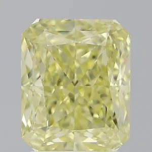 3.01 Carat Radiant Fancy Yellow VS1 Natural Diamond