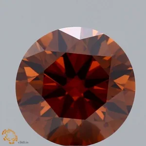 3.01 Carat Round Fancy Orange VS2 Lab Diamond