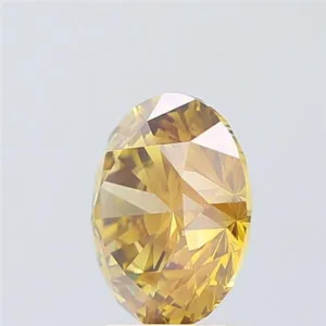 3.01 Carat Round Fancy Vivid Yellow SI1 Lab Diamond