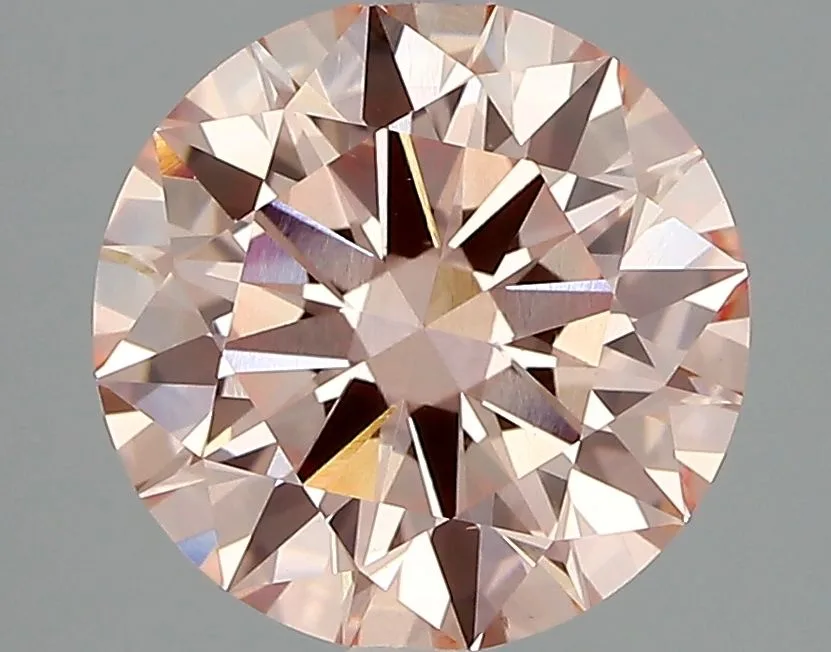 3.03 Carat Round Fancy Intense Pink VVS2 Lab Diamond 1 3.03 Carat Round Fancy Intense Pink VVS2 Lab Diamond